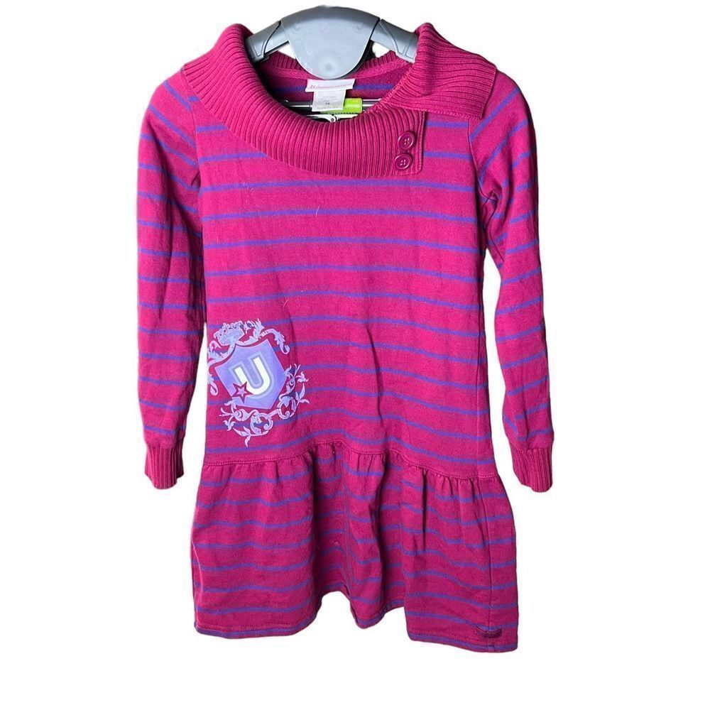 American Girl DLYD  Striped School Dress Cotton Girls Size 10 retired